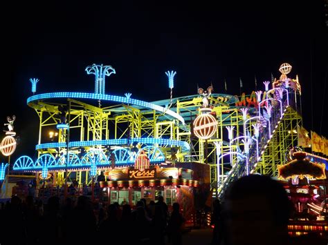 Free Images : light, night, evening, amusement park, neon, resort, funfair, fair, amusement ride ...