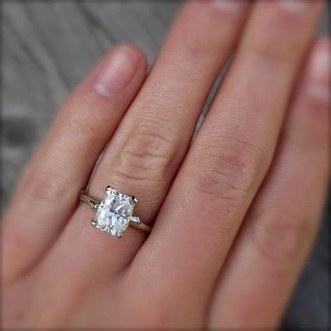 Moissanite Engagement Rings Etsy - Wedding and Bridal Inspiration