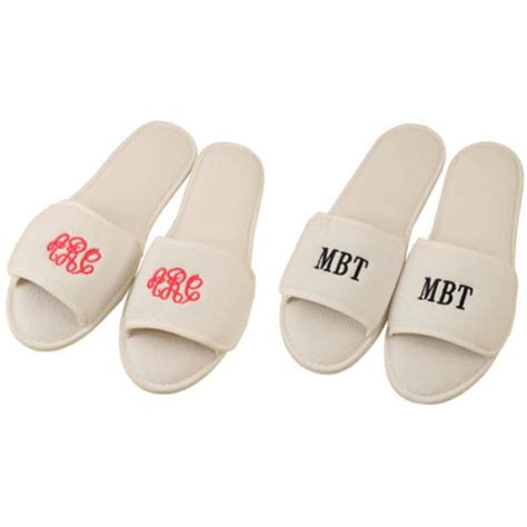 Slippers - White Terry Cloth