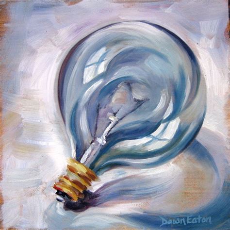 Lessons from a Light Bulb #2, Original Oil Painting for Sale | Painted ...