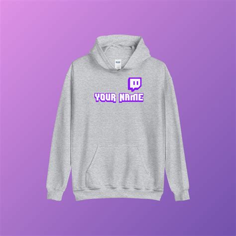 Custom Twitch Channel Name Logo Username Unisex Hoodie | Etsy