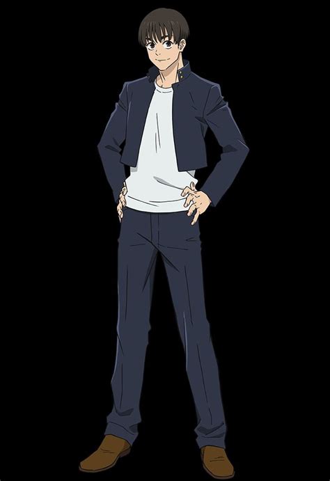 an anime character standing with his hands on his hips