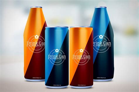 Drink Mockup | 37 + Most Creative Drink Packaging Mockup Template