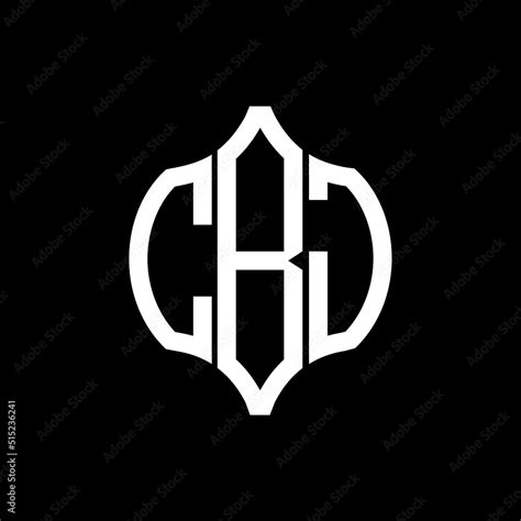 CBJ letter logo. CBJ best black background vector image. CBJ Monogram ...