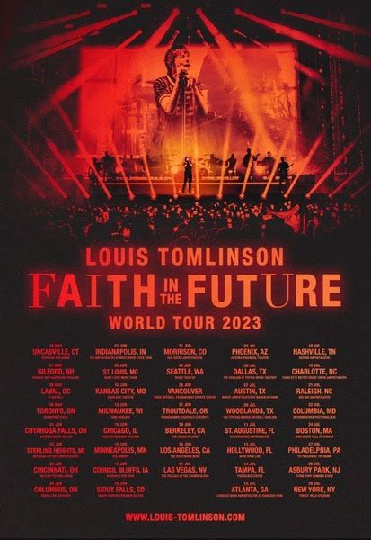 News: Louis Tomlinson Faith In The Future World Tour 2023 North ...