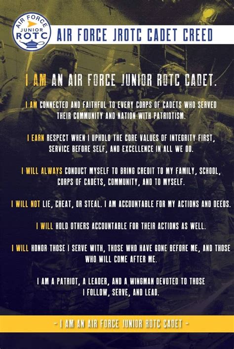 Air Force Core Values Poster | canoeracing.org.uk