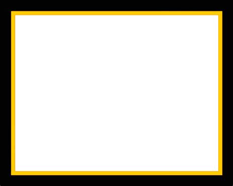 Download Yellow Border Frame Transparent HQ PNG Image | FreePNGImg