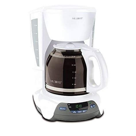 Mr. Coffee Simple Brew 12-Cup Programmable Coffee Maker - White ...