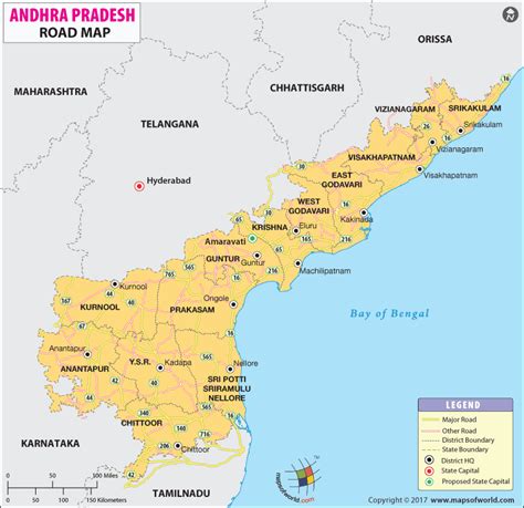 Andhra Pradesh Road Map