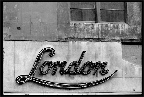 Old 1940’s LONDON Neon Sign 1987 - Matt Weber New York Photography Store