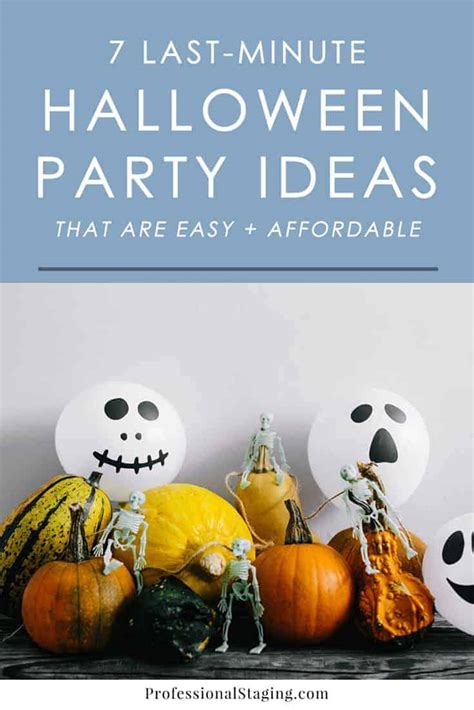 7 Easy and Affordable Last-Minute Halloween Party Ideas - MHM Professional Staging