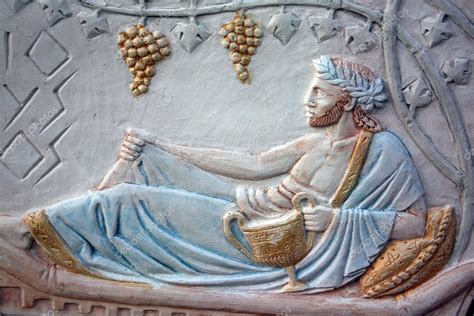 Bas-relief of Bacchus — Stock Photo © igorgolovniov #11864854