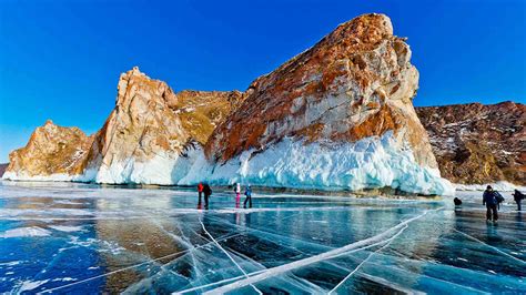 19 Turquoise Ice of Lake Baikal Wallpapers - Wallpaperboat