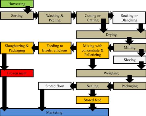 Poultry Feed Mill Process Flow Chart - Minga