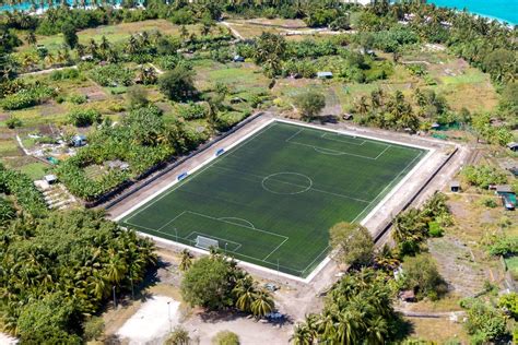 Aerial View of a Soccer Field · Free Stock Photo