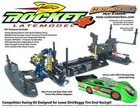 ROCKET 4 LATEMODEL KIT – Custom Works RC