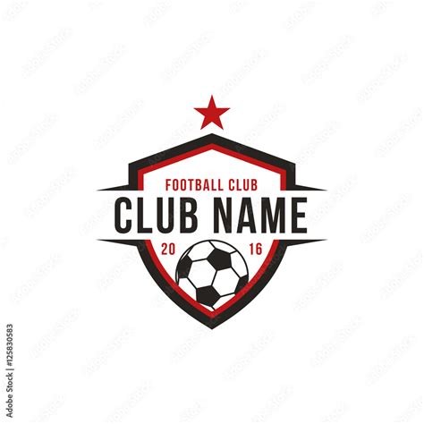 Football logo design logo เวกเตอร์สต็อก | Adobe Stock