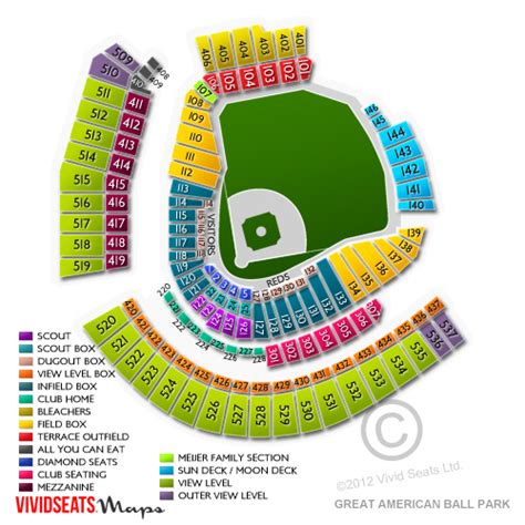 Great American Ball Park Seating Chart and Tickets - Great American Ball Park Event Schedule