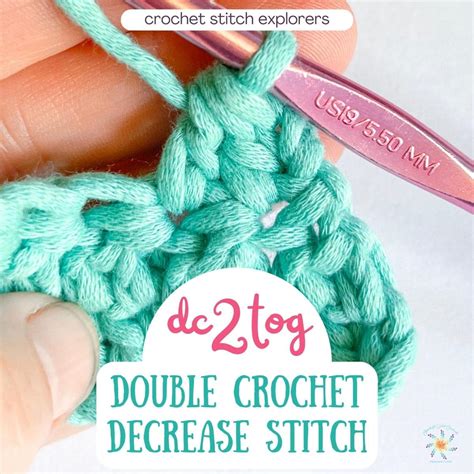 Double Crochet Decrease Stitch (Dc2tog) Tutorial - Stardust Gold Crochet