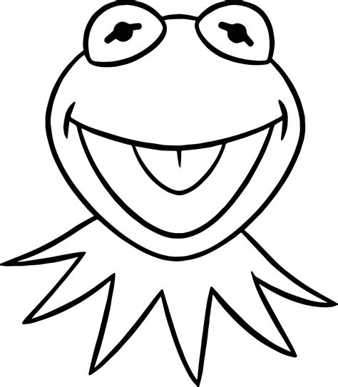 The Muppets Kermit The Happy Frog Coloring Pages - Wecoloringpage.com | Frog coloring pages ...