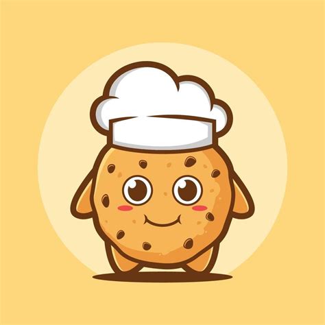 Logo Cookies, Cute Cookies, Cartoon Sketches, Cartoon Logo, Hat Vector, Vector Art, Cookie ...