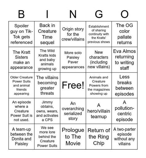 Season 7 bingo card I found | Fandom