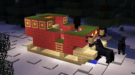 Minecraft - How to build Santas Sleigh - YouTube