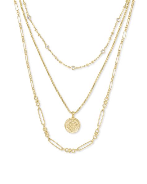 Medallion Coin Multi Strand Necklace in Gold | Kendra Scott