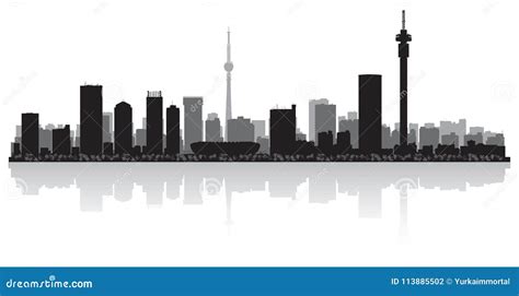 Johannesburg Silhouette Skyline Vector Illustration | CartoonDealer.com #22245504