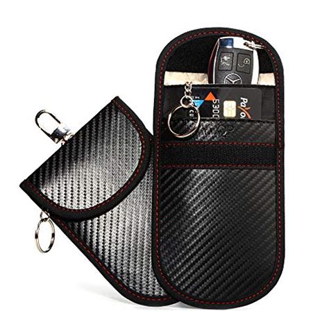 Faraday Cage Key Fob Protector (2 Packs), YLQP RFID-Blocking Faraday Bag Shielding Box Car Key ...