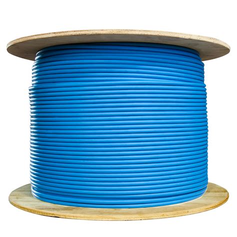 1000ft Solid Spool Bulk Cat5e Blue Ethernet Cable, CableWholesale