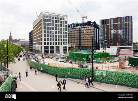 Elevated view of the King's Cross redevelopment project, London, N1C Stock Photo - Alamy