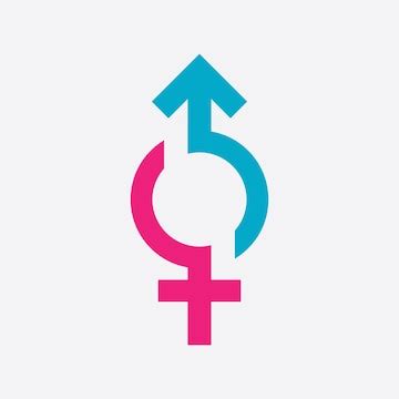 Premium Vector | Gender symbol logo of sex and equality of males and females vector illustration