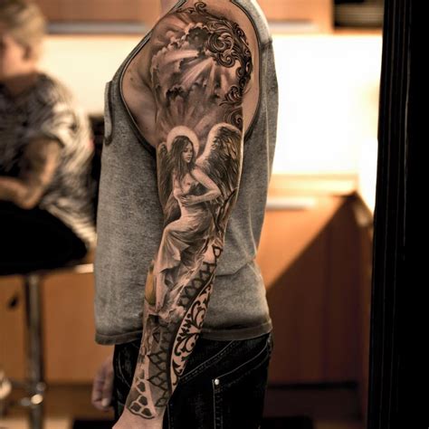 Angel Sleeve Tattoo | Best tattoo ideas & designs