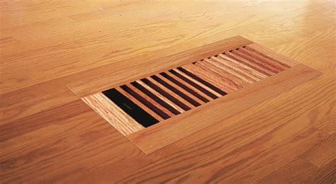 New Venice Wooden 4"x12" Red Oak Wood Vent Floor Register flush ...