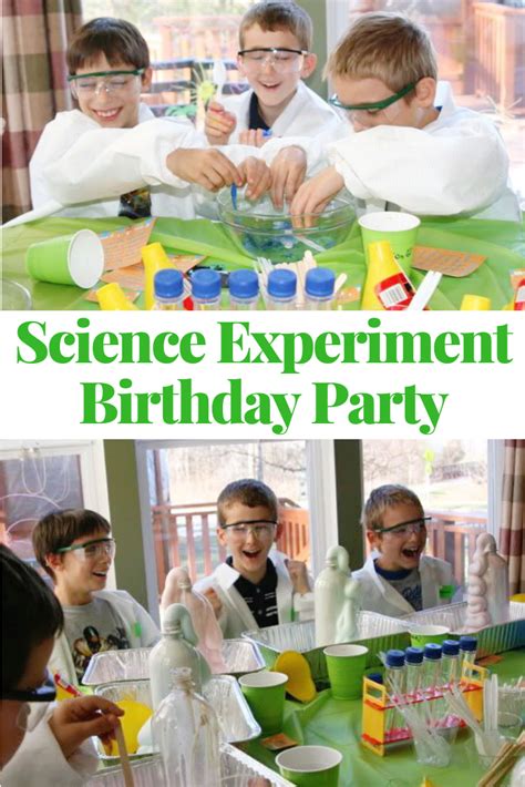 Science-Themed Birthday Party — Tiaras & Tantrums | Science birthday party ideas, Scientist ...