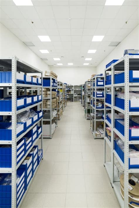 Warehouse of Components for the Electronics Industry. Stock Image ...