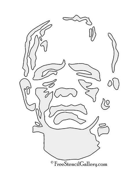 Printable frankenstein pumpkin carving pattern template free download | Funny Halloween Day 2020 ...