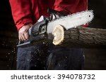 Wood Cut With A Chainsaw Free Stock Photo - Public Domain Pictures