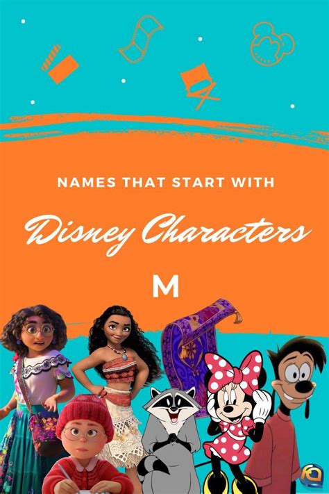 Disney characters that start with M | Disney character names, Disney movie characters, Cartoon ...