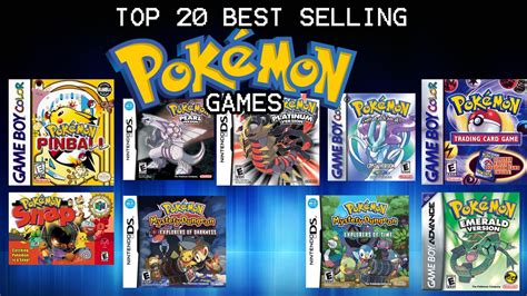 Top 20 Best Selling Pokémon Games - YouTube