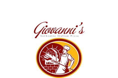 Giovanni's Authentic Italian Logo | Creative Logo Templates ~ Creative ...