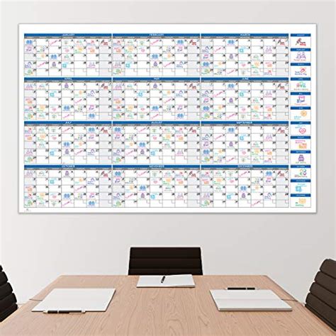 Large Dry Erase Yearly Calendar - Printable Calendar 2023