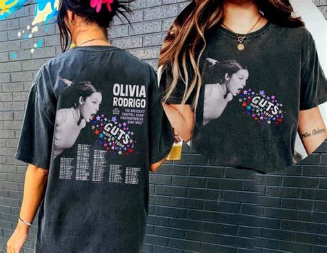 Olivia Rodrigo Guts Full Date Tour 2024 Shirt Olivia Rodrigo - Etsy