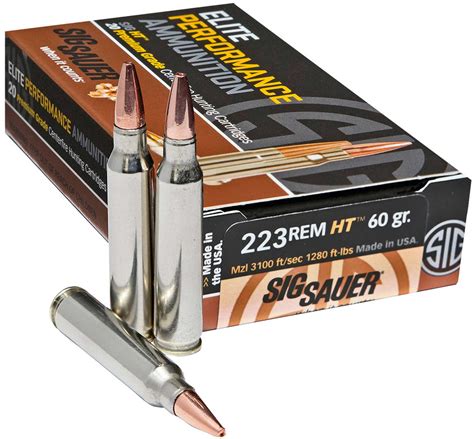 223 Remington 20 Rounds Ammunition Sig Sauer 60 Grain Lead Free - 11206744 | Wholesale Hunter