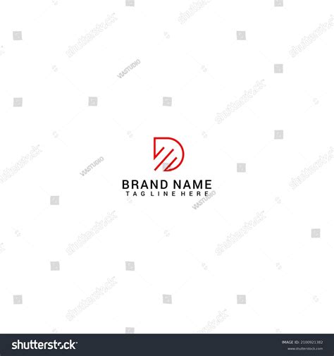 D Logo Red Logo D Red Stock Vector (Royalty Free) 2100921382 | Shutterstock