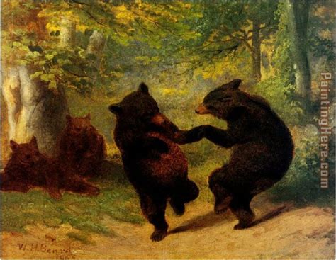 William Beard Dancing Bears painting anysize 50% off - Dancing Bears painting for sale