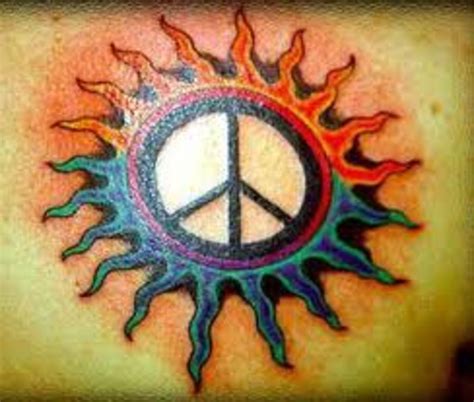 Peace Sign Tattoo And Peace Sign Tattoo Meanings-Peace Sign Tattoo ...