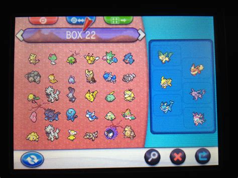 Finally finished breeding my perfect eevee team so I decided to wonder trade a box of the eevees ...