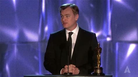 Christopher Nolan accepts an Academy Award of Merit | 2013 Sci-Tech ...